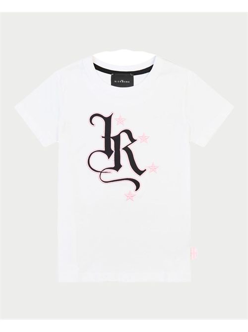 T-shirt John Richmond pour fille avec logo imprimé JOHN RICHMOND | RGP25059TSWHITE